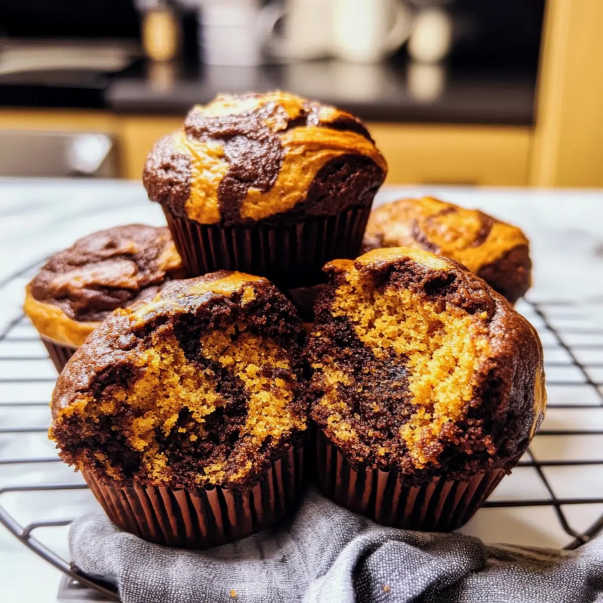 Marmorkürbis-Muffins für den perfekten Herbstgenuss