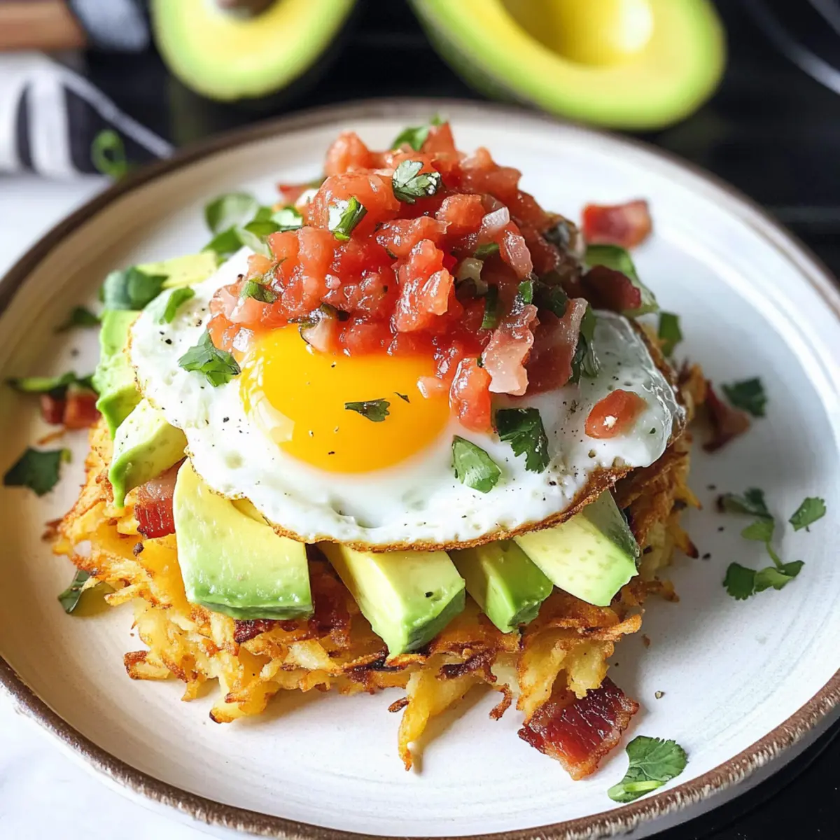 Mexikanische knusprige Rösti-Häufchen zum Genießen