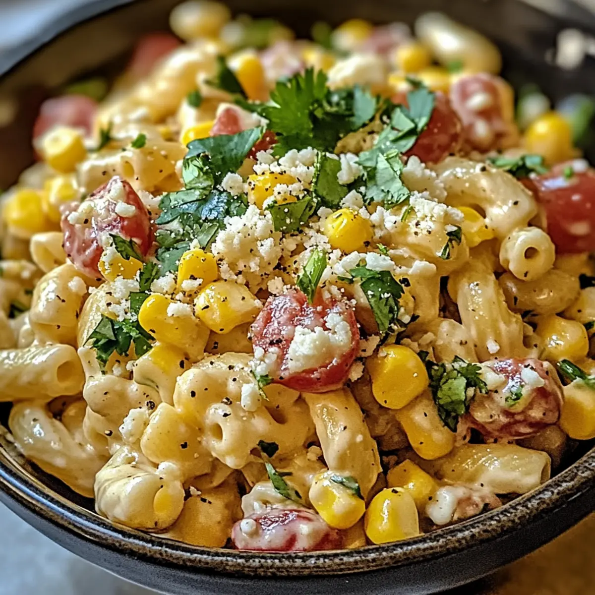 Diese mexikanische Straßenmais-Pasta-Salat ist ein Muss