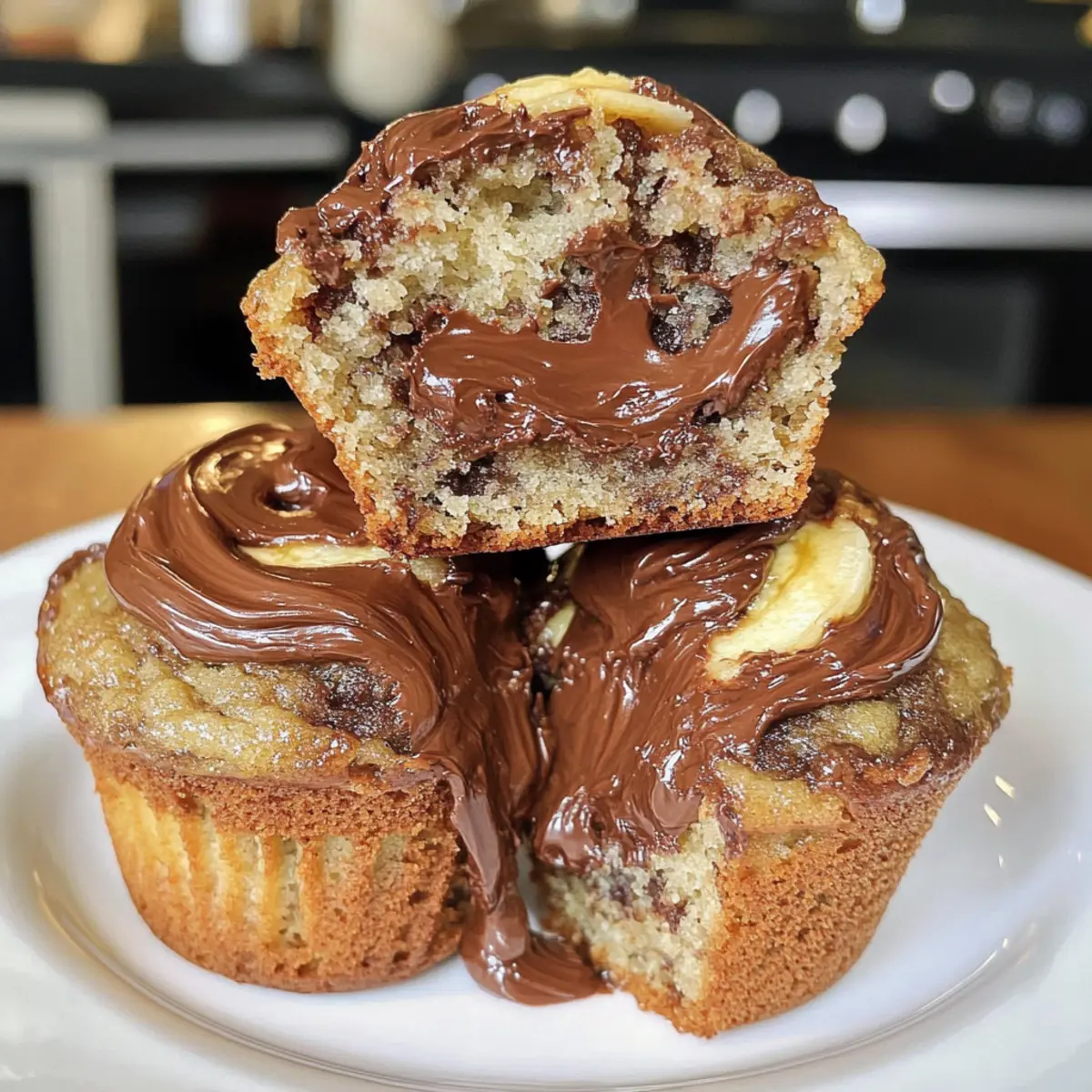 Nutella Bananen Muffins für deinen perfekten Start