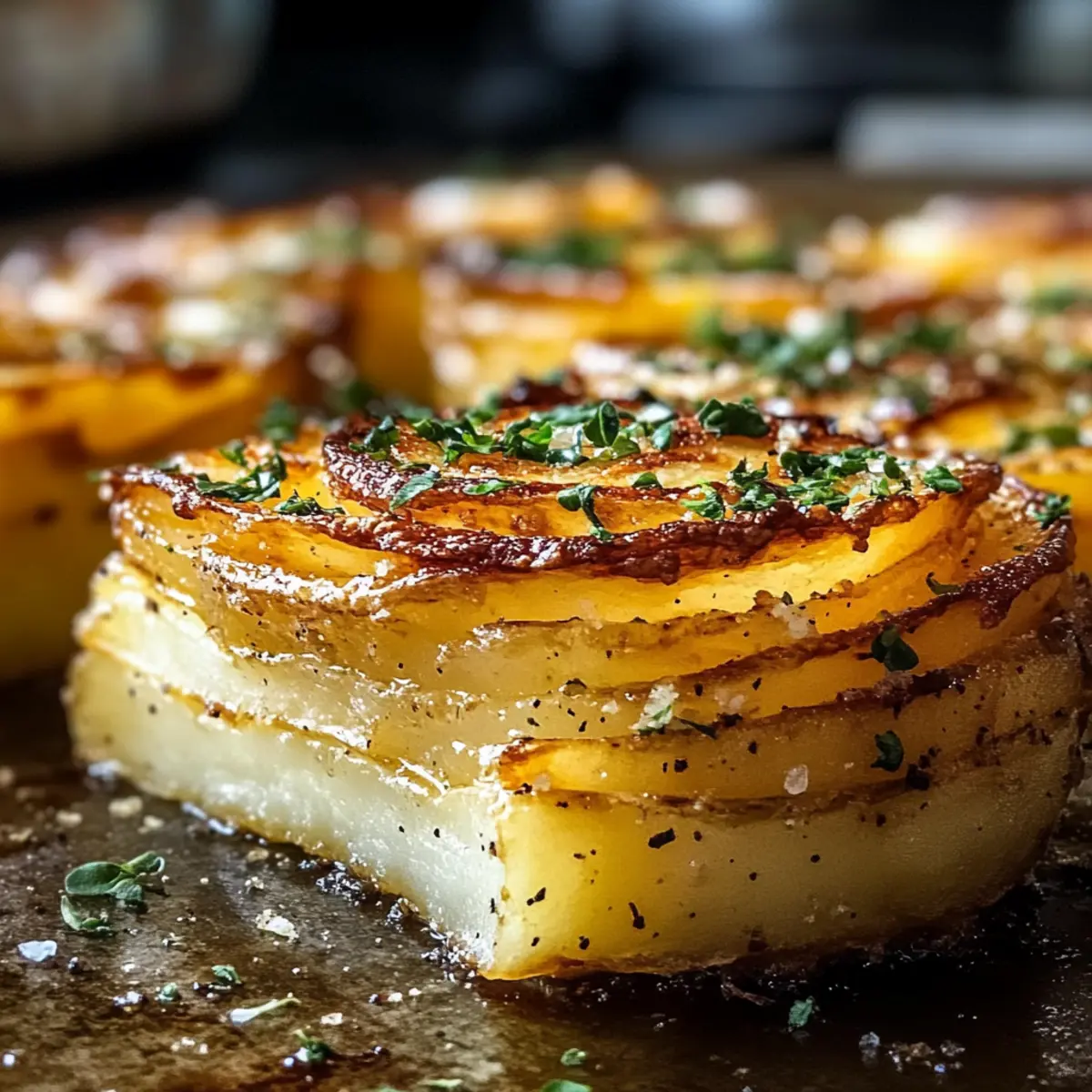 Kartoffel Pave Rezept für knusprige, buttrige Schichten