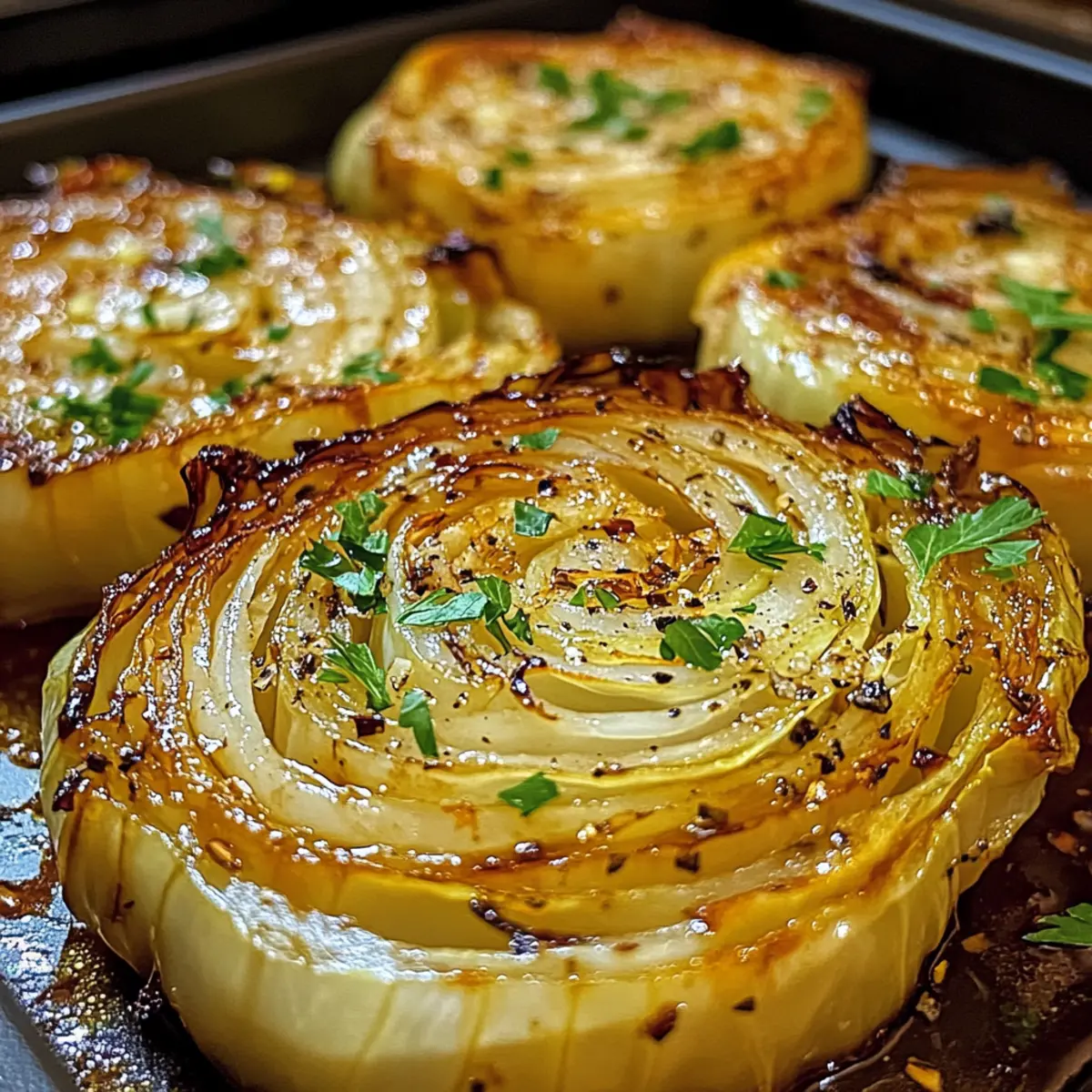 Herzhafte Knoblauchbutter geröstete Kohlsteaks Rezept