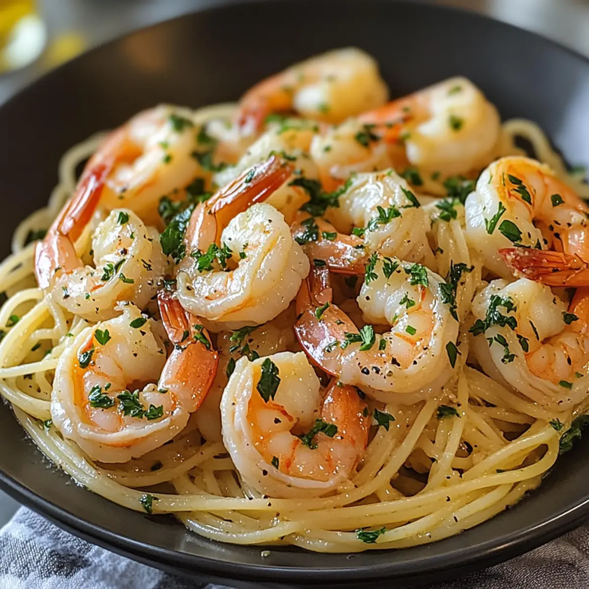 Garnelen Scampi mit Knoblauchbutter genießen