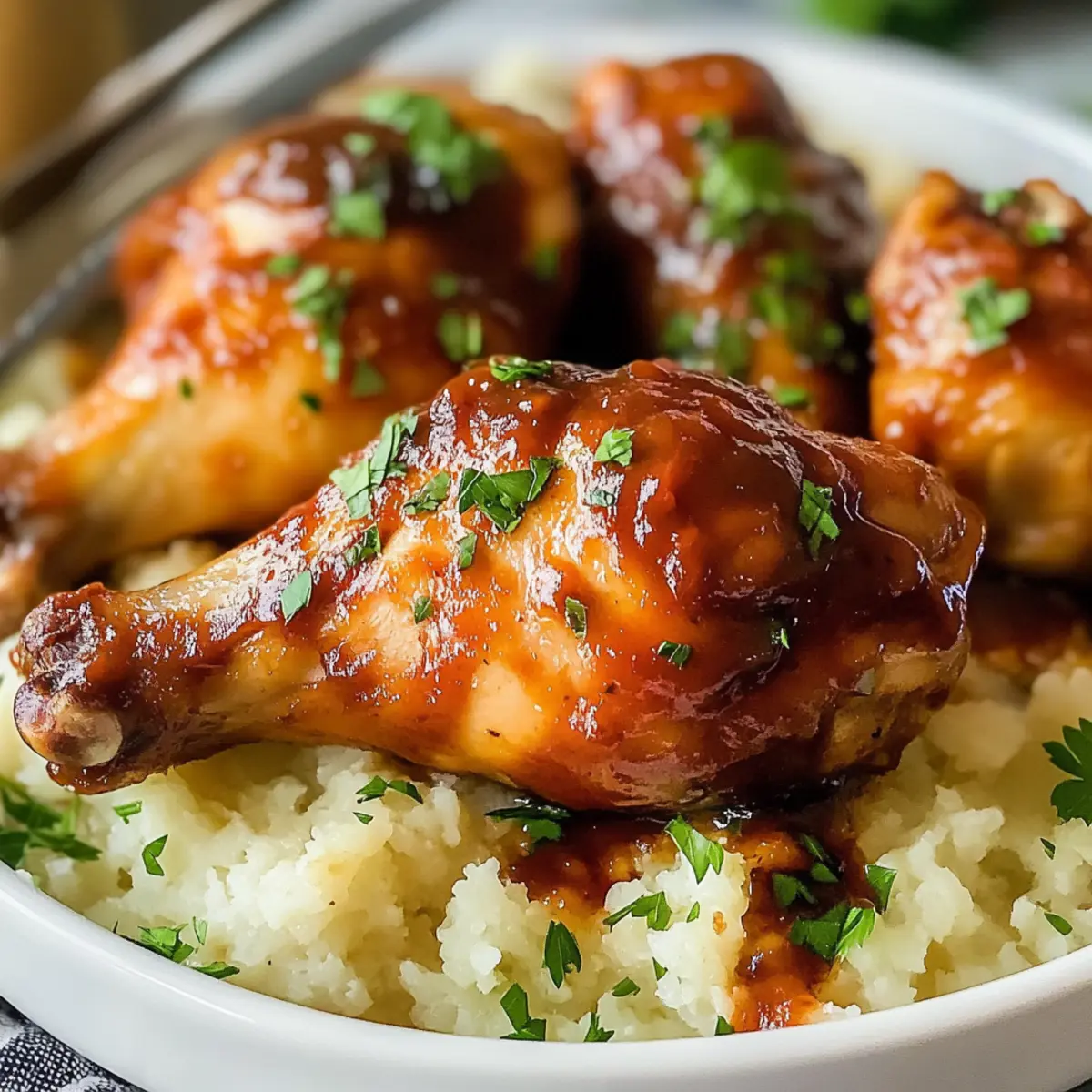 Slow Cooker BBQ Hähnchenbeine Rezept für die Familie