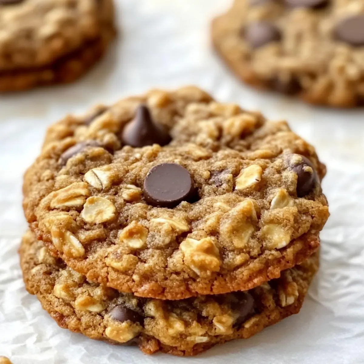 Weiche & zähe Kürbis-Schokoladenstückchen-Haferkekse