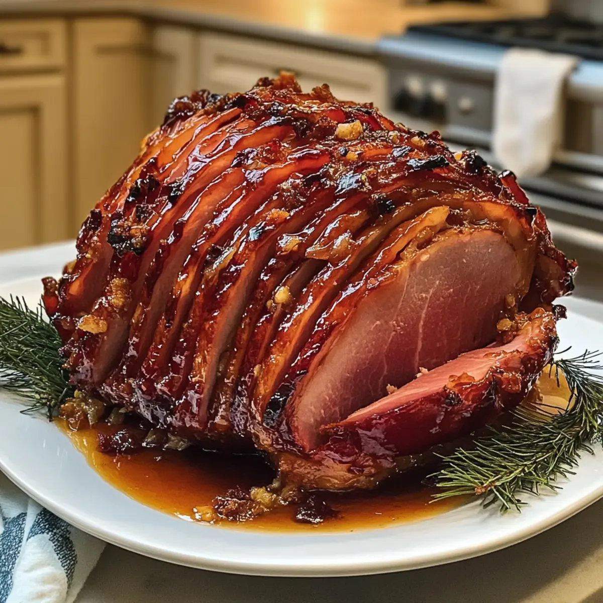 Süßer Glasierter Schinken für perfekte Feiertage