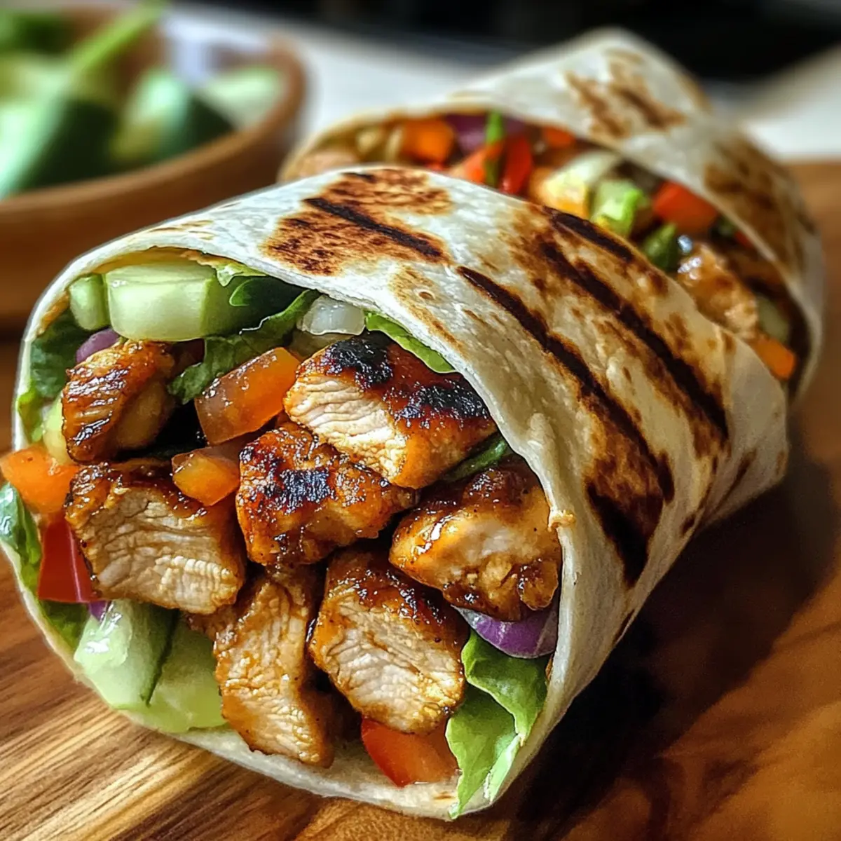 Teriyaki-Hähnchen-Wickel ganz einfach selbst machen