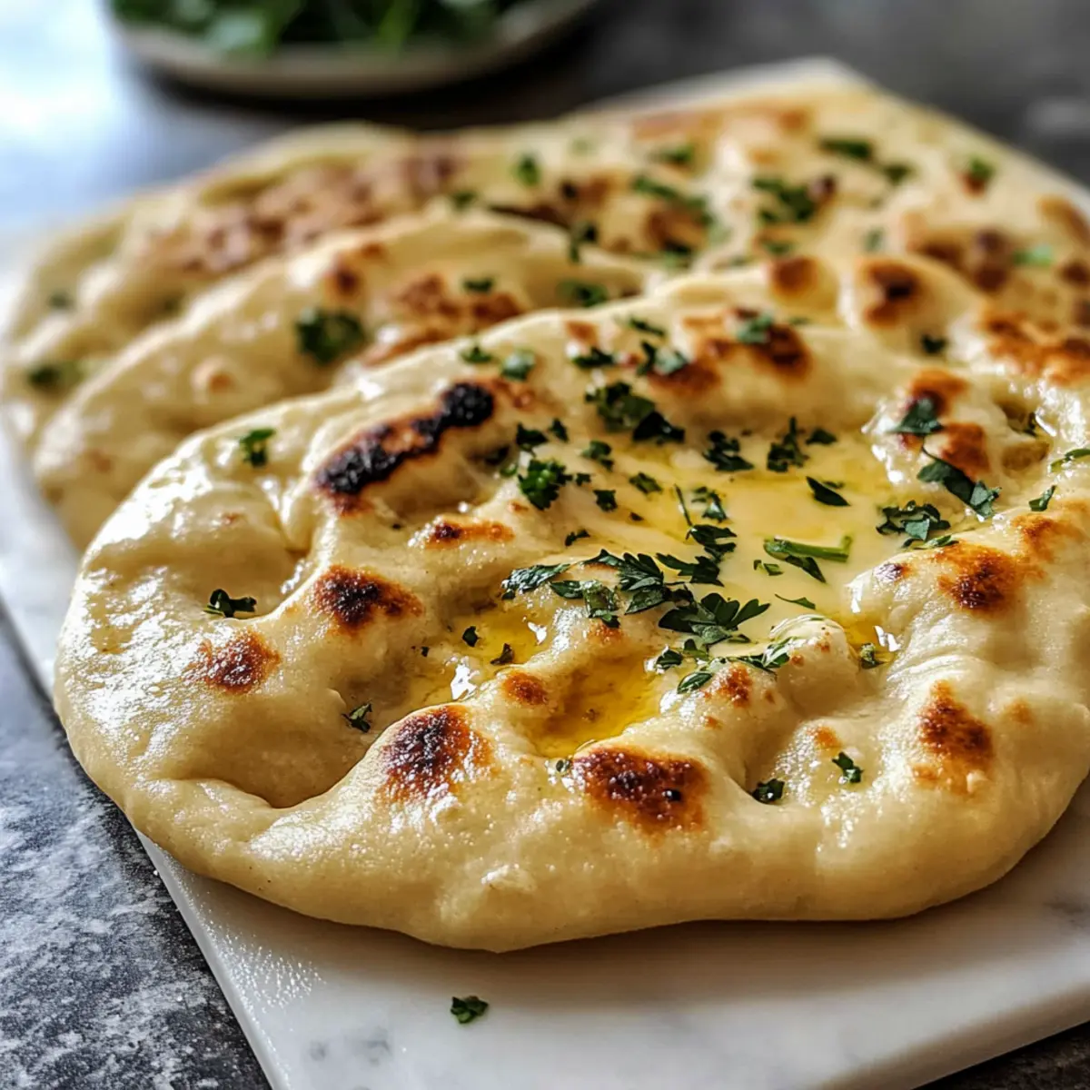 Das beste einfache Knoblauch-Naan-Brot selbstgemacht