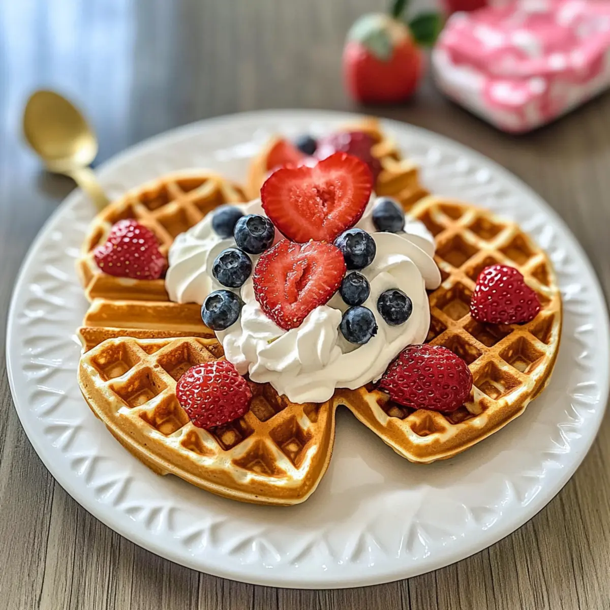 Valentinswaffeln für den perfekten Liebesbrunch