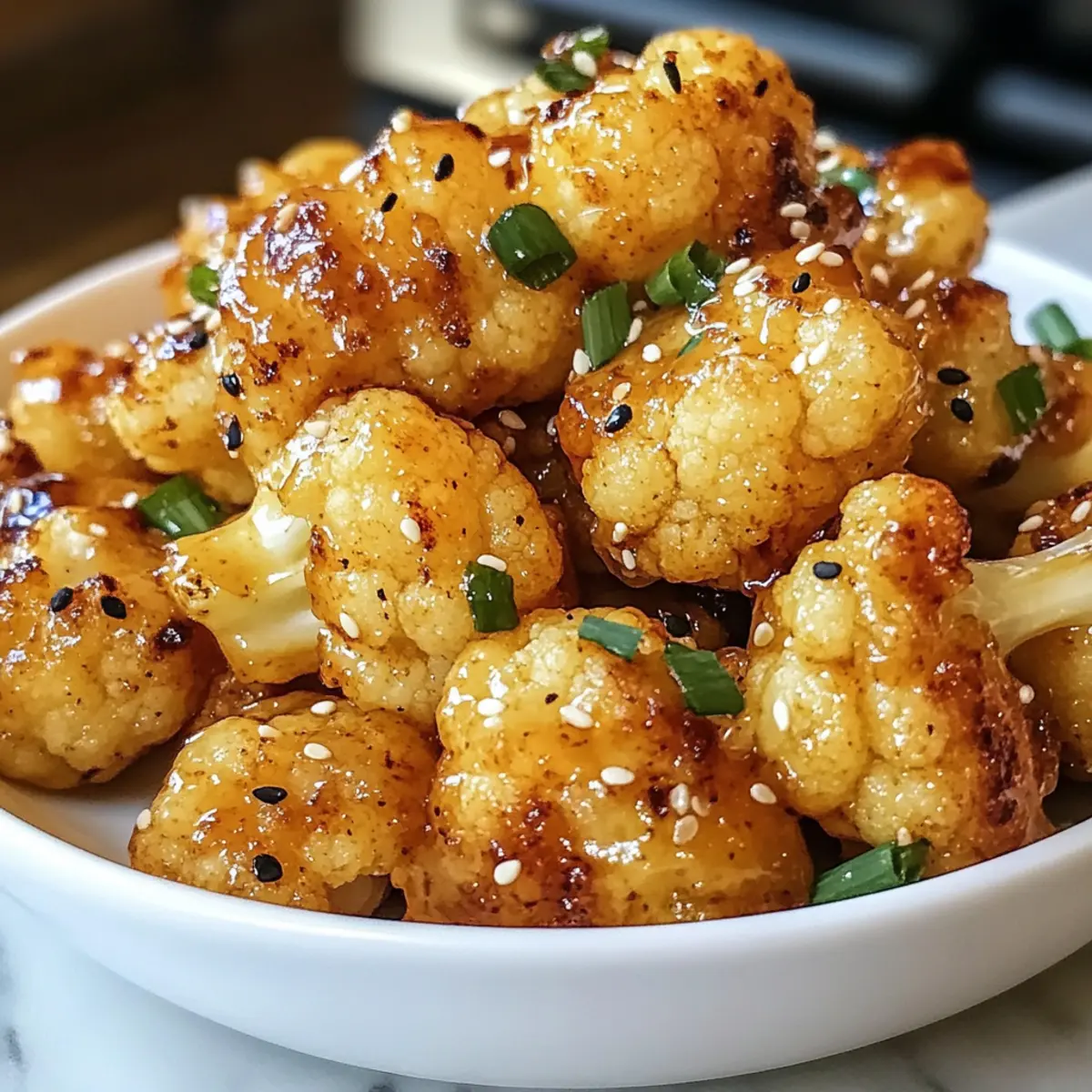Veganer Zitronenpfeffer-Glasierter Blumenkohl für Genießer