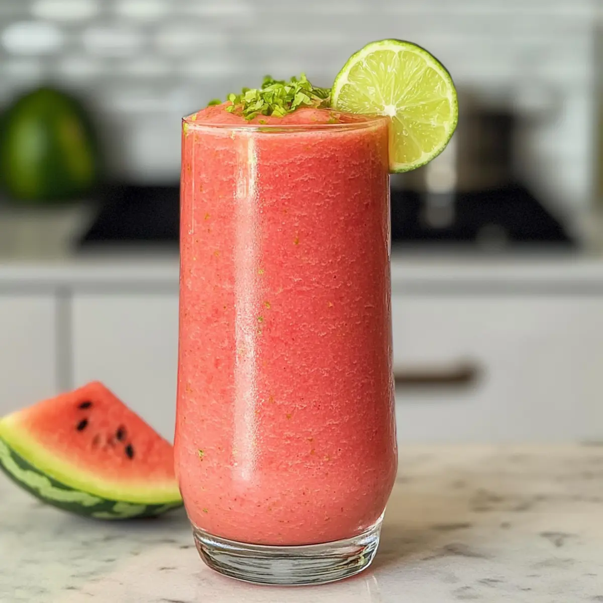 Frischer Wassermelonen-Smoothie für den Sommer