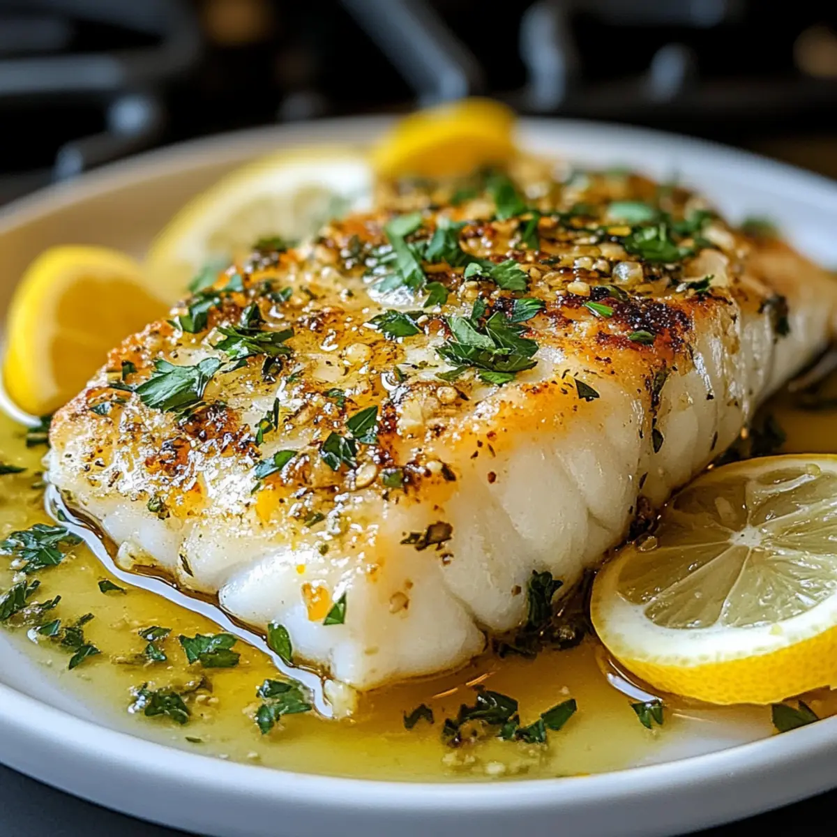 Gebackener Kabeljau mit Zitrone und Knoblauch Genuss