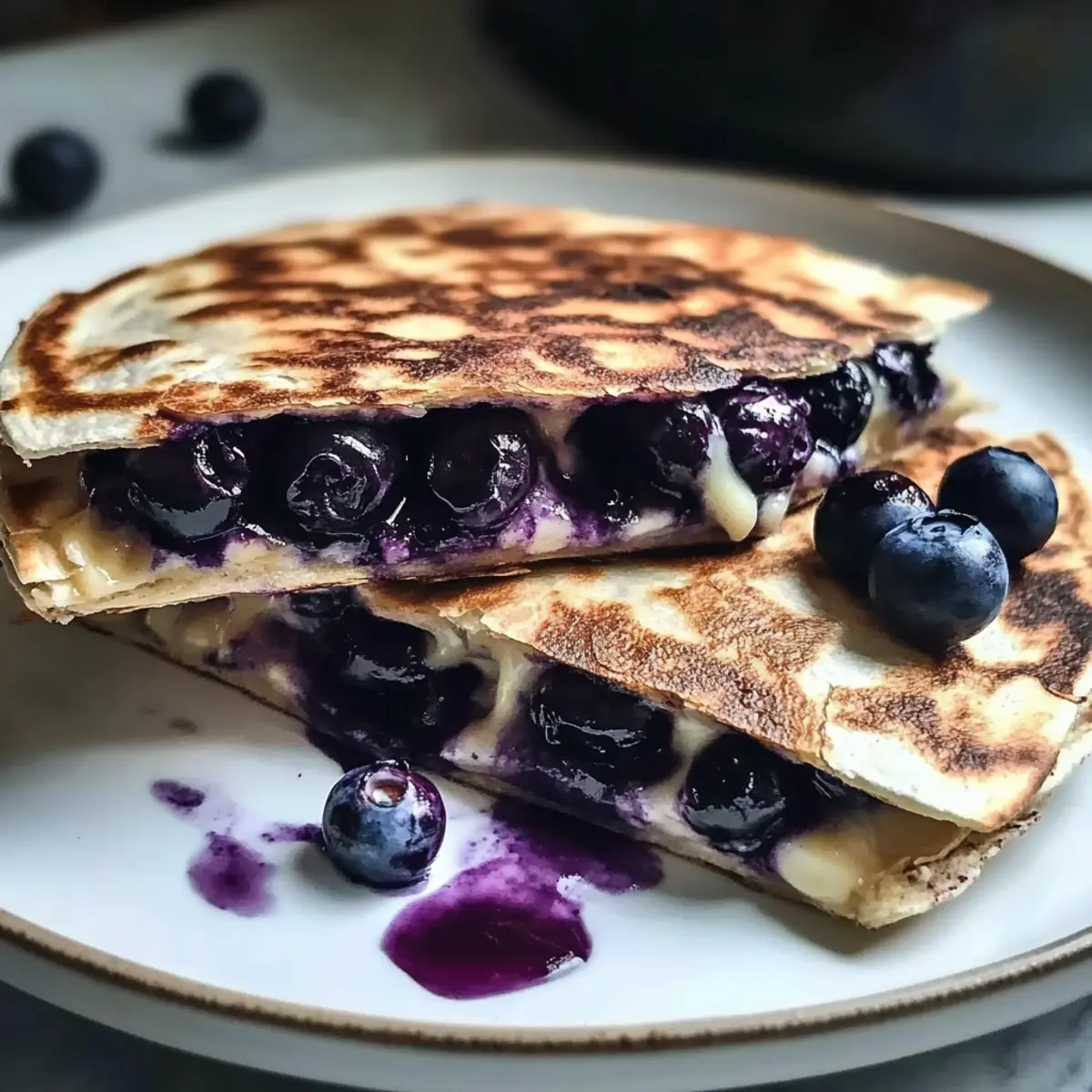 Blaubeer-Frühstücks-Quesadilla für einen tollen Start