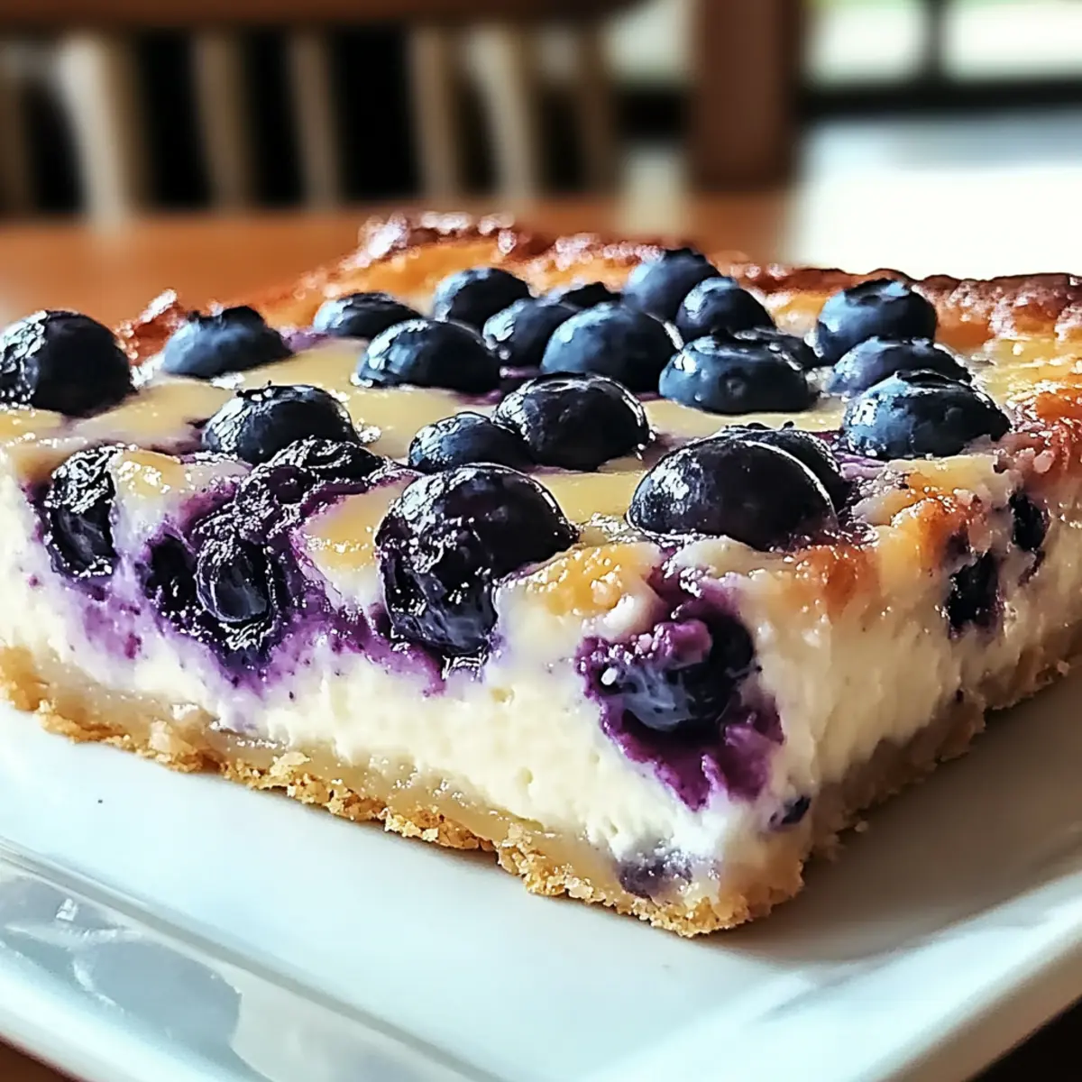 Blaubeer-Hüttenkäse-Frühstücksbake für gesunde Morgen