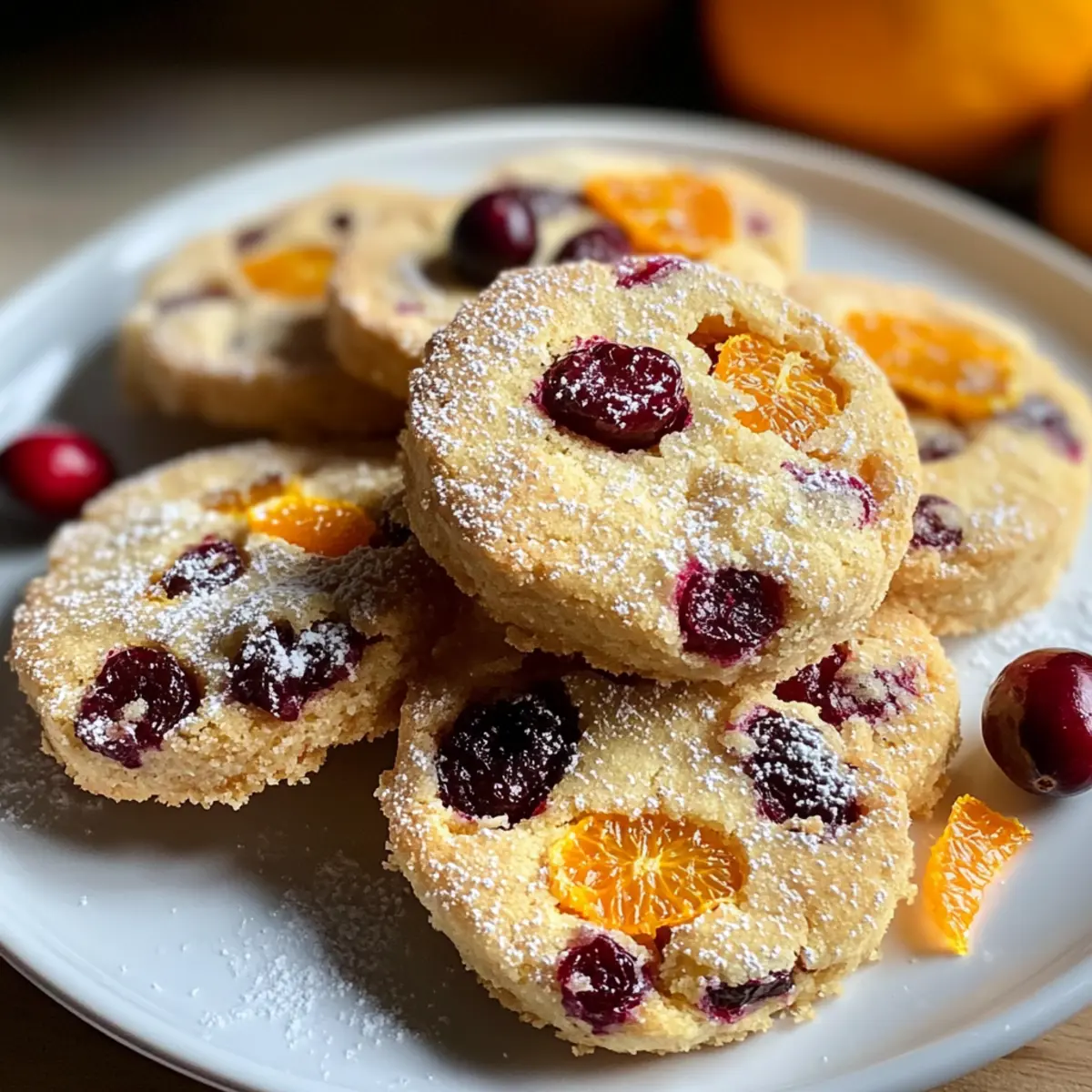 Gemütlicher Cranberry-Orange-Butterkeks zum Verlieben