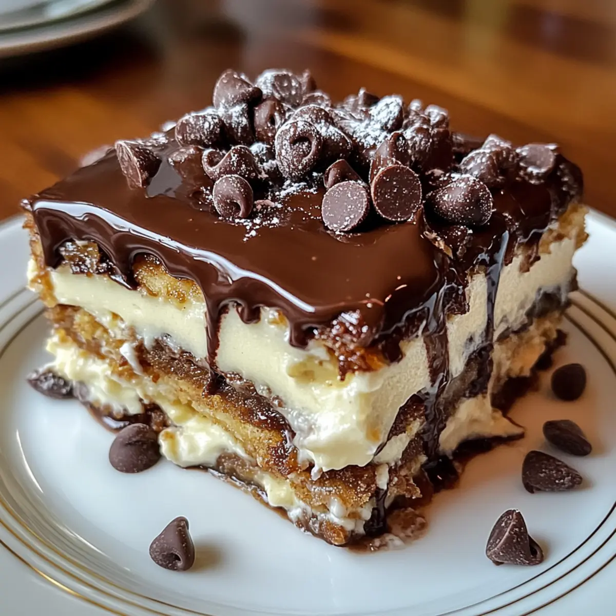 Dekadente Keks-Lasagne mit Vanillepudding genießen