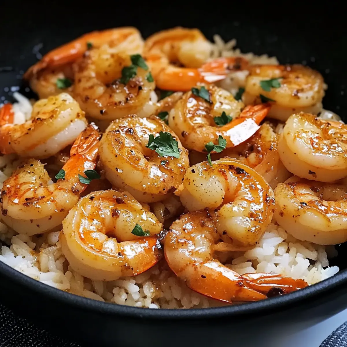 Hawaiianische Knoblauchgarnele schnell und einfach