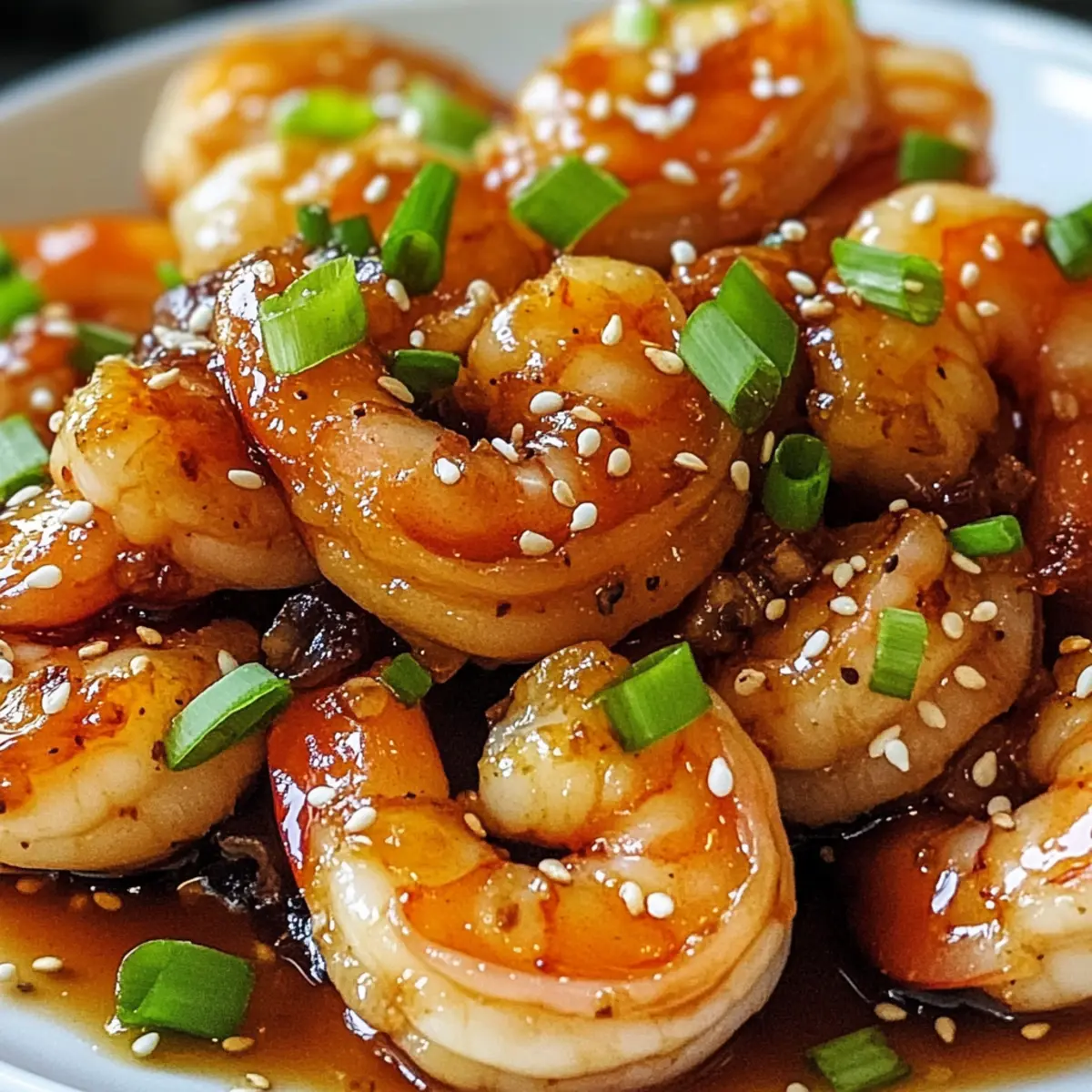 Hohe-Protein Honig Knoblauch Garnelen im Handumdrehen