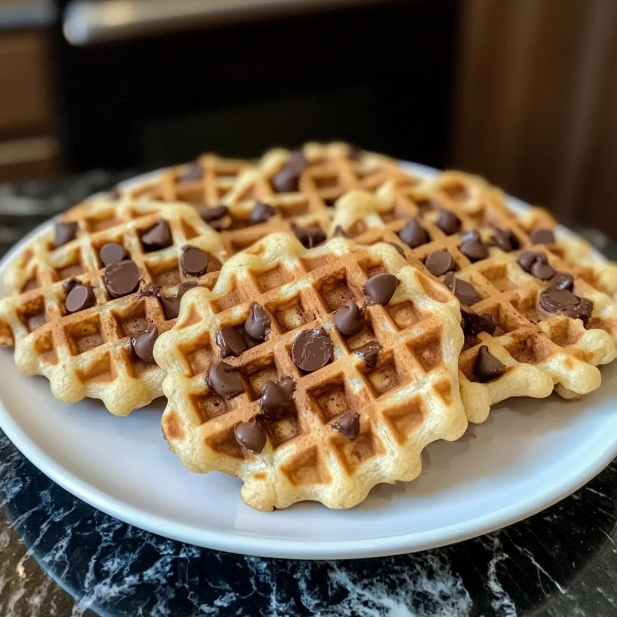 Irresistible Schokoladenstückchen Waffel Cookies entdecken