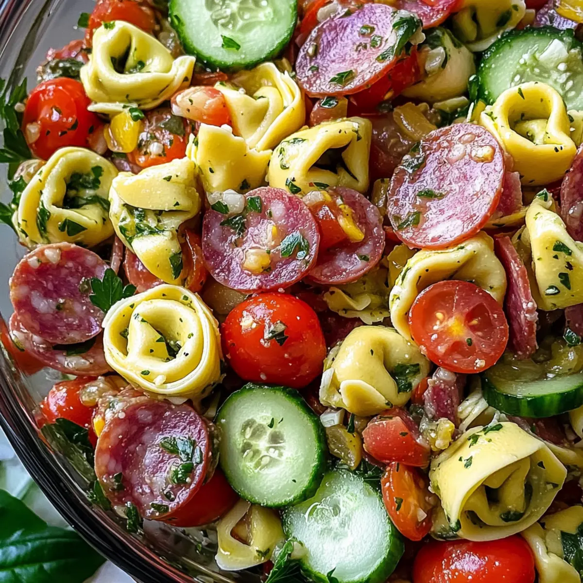 Italienischer Tortellini-Pastasalat für jeden Anlass