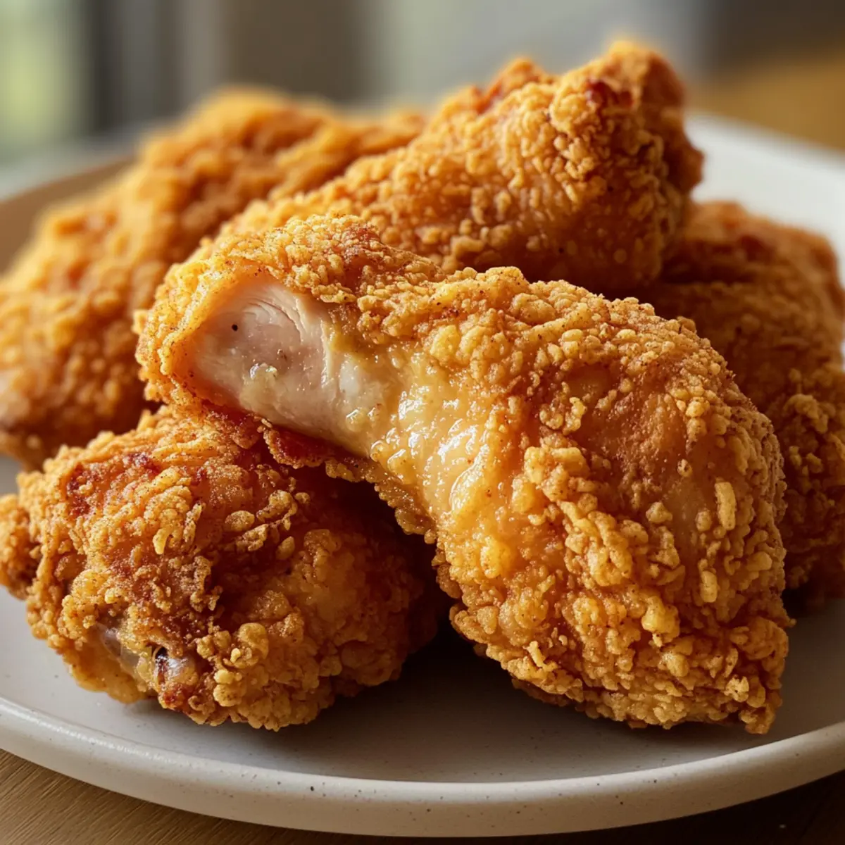 Perfekt Knuspriges Frittierte Hähnchen für Genuss