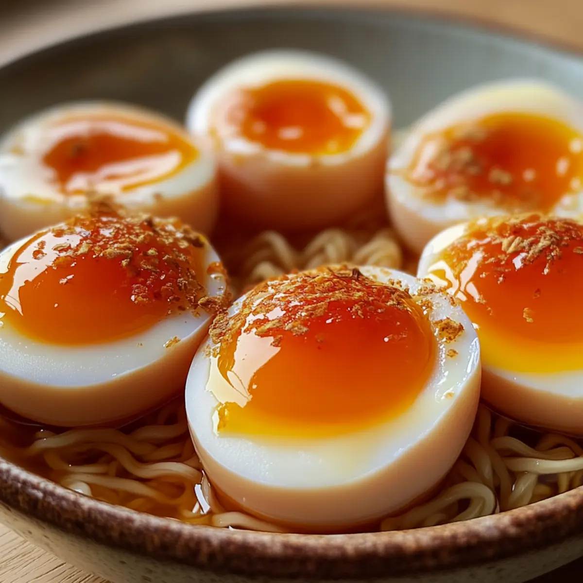 Perfekte Ramen Eier mit jammy Eigelb