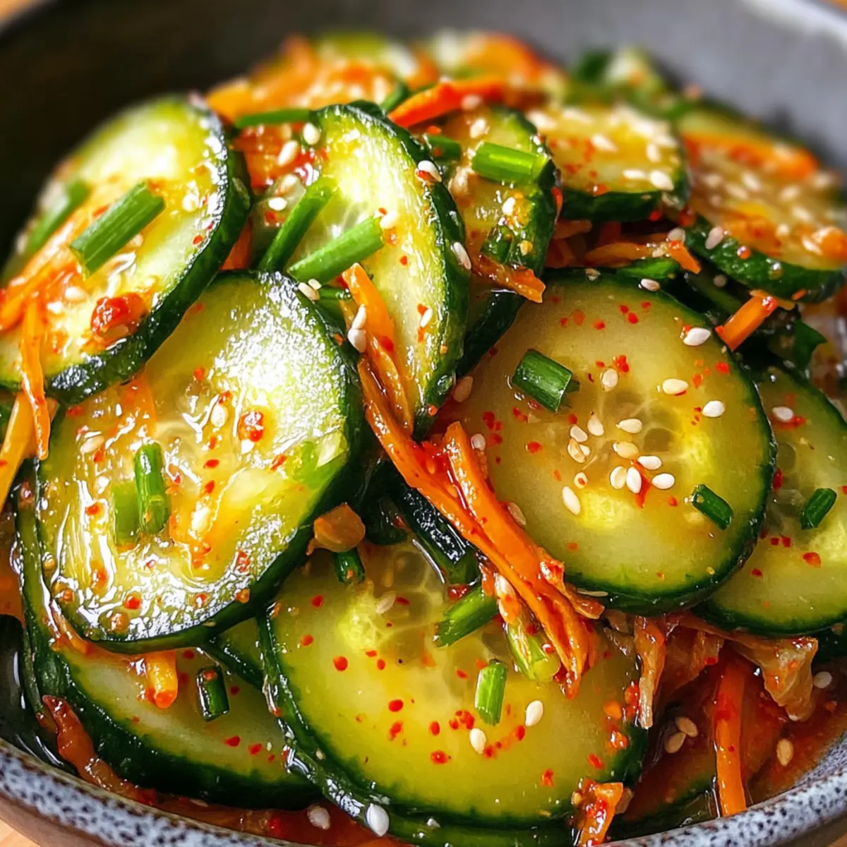 Schnelle Gurken-Kimchi für Geschmack und Crunch
