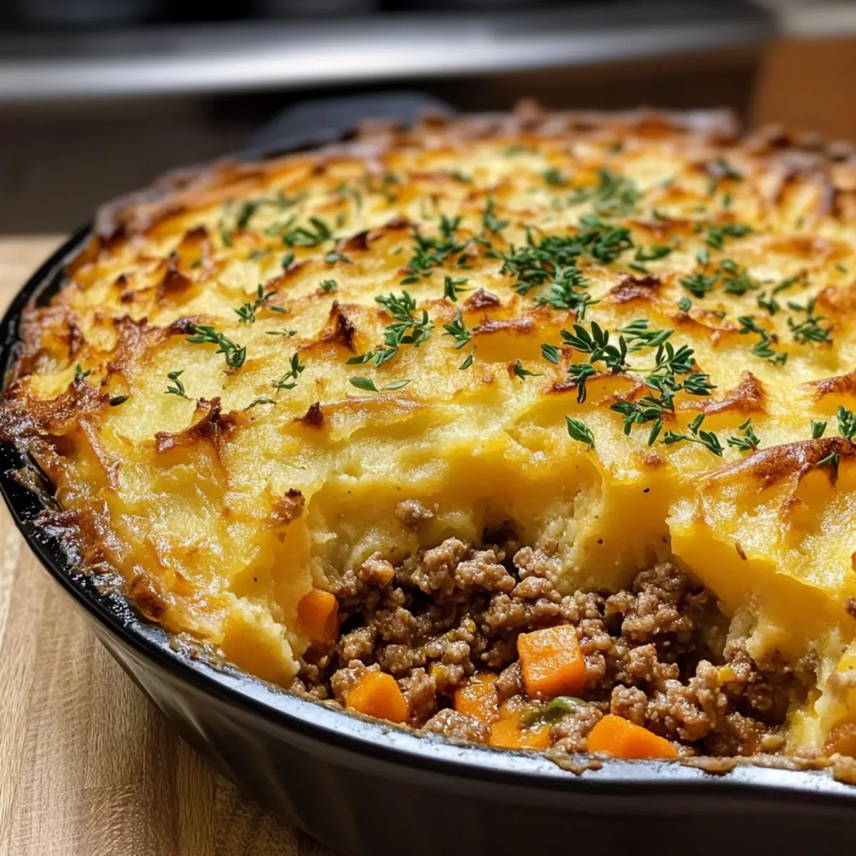 Hirtenkuchen mit Süßkartoffel-Belag Rezept