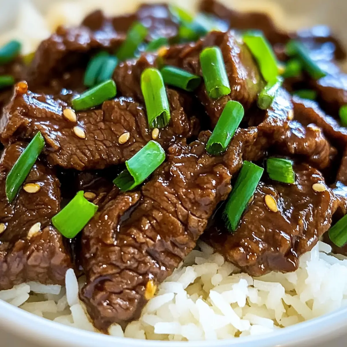 Langsame Koch Mongolisches Rindfleisch für Feinschmecker