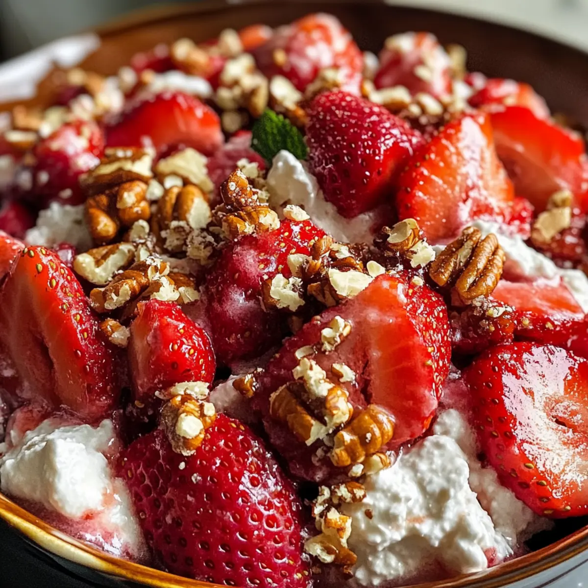 Erdbeer-Knuspriger Salat – Cremiger Genuss für den Sommer