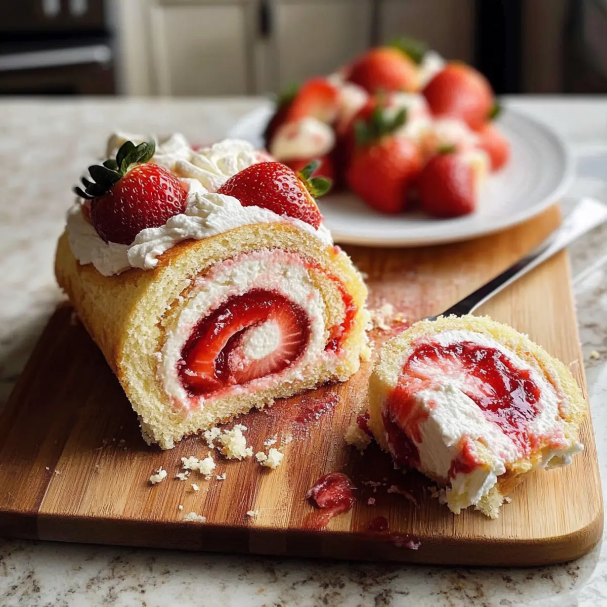 Erdbeer-Schlagsahne-Käsekuchen-Rollen: Fruchtiger Genuss