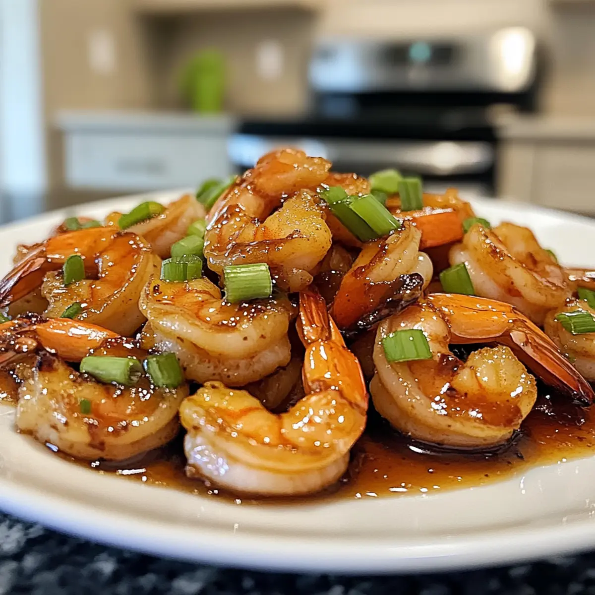 Süße und herzhafte Honigknoblauchgarnele in 10 Minuten