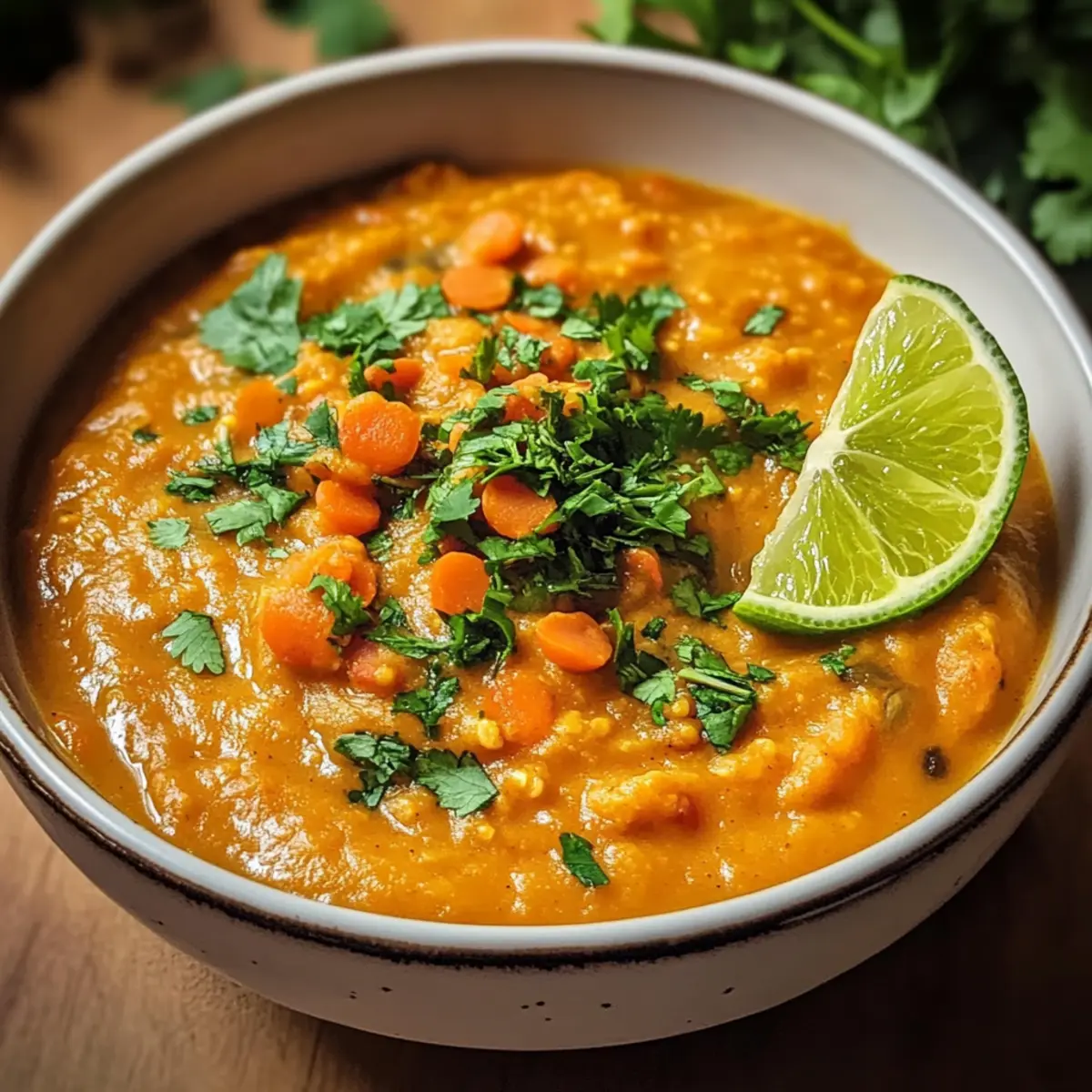 Thailändischer Karotten- und Linseneintopf für Eilige