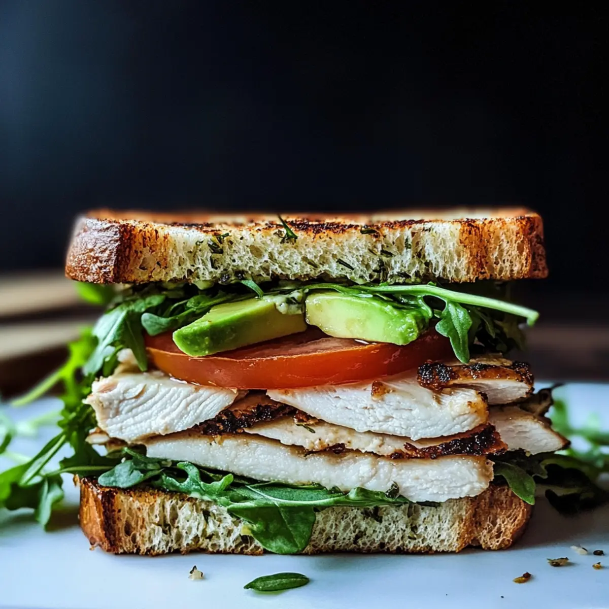 Das beste übrig gebliebene Hähnchen-Sandwich schnell zubereitet