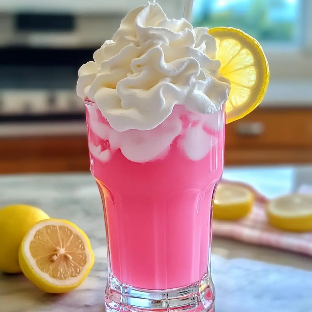 Schlagsahne Pinke Zitrone Limonade einfach gemacht