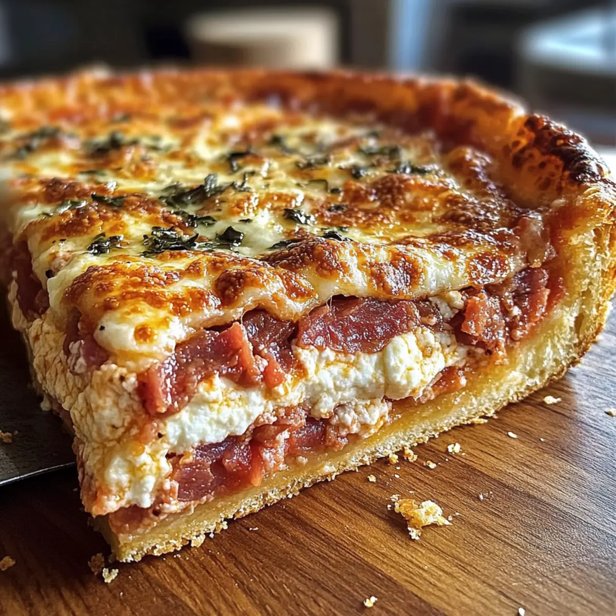 Authentische herzhaft Pizzagaina Torte selbstgemacht