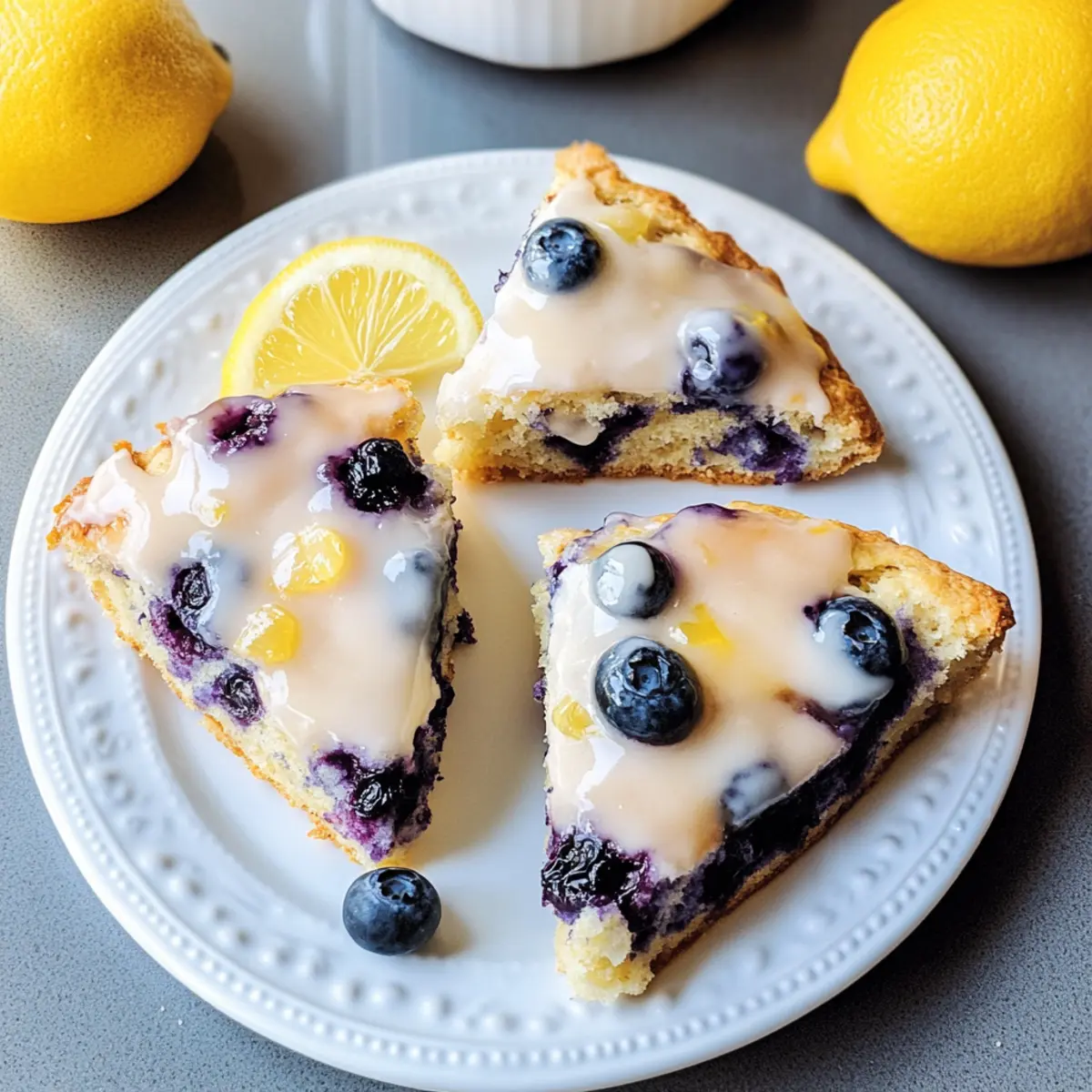 Blaubeer-Scones mit Zitronenglasur für jeden Anlass