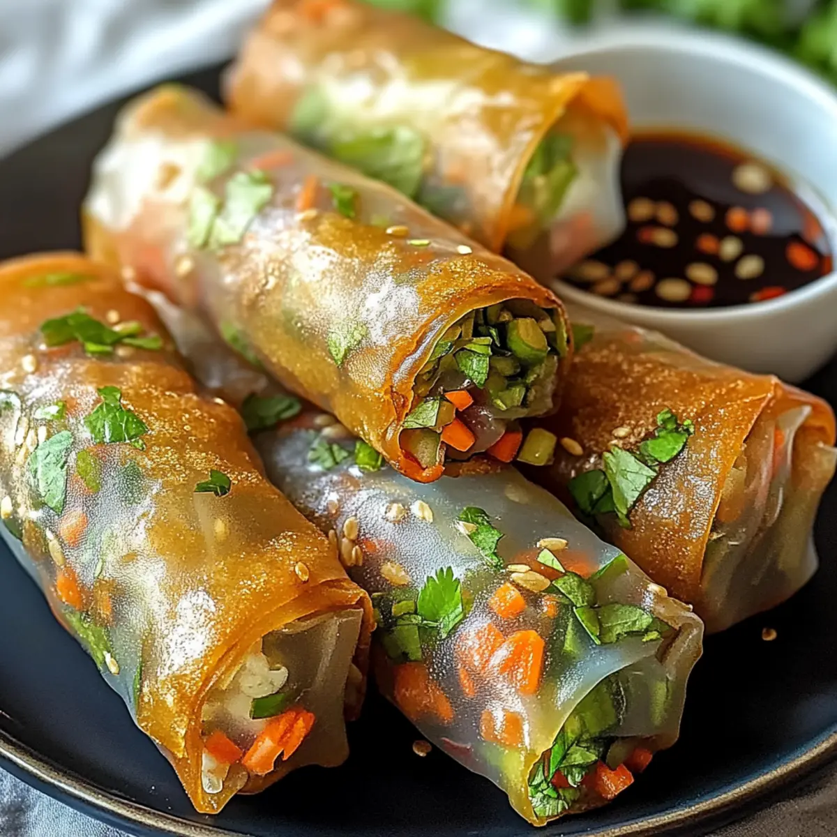 Knusprige Reispapier-Frühlingsrollen selbst gemacht