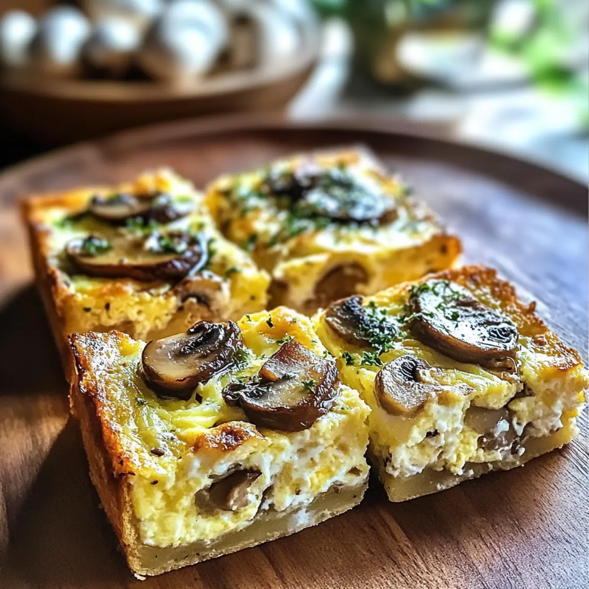 Leckeres Feta- und Pilz-Brunch für jeden Anlass