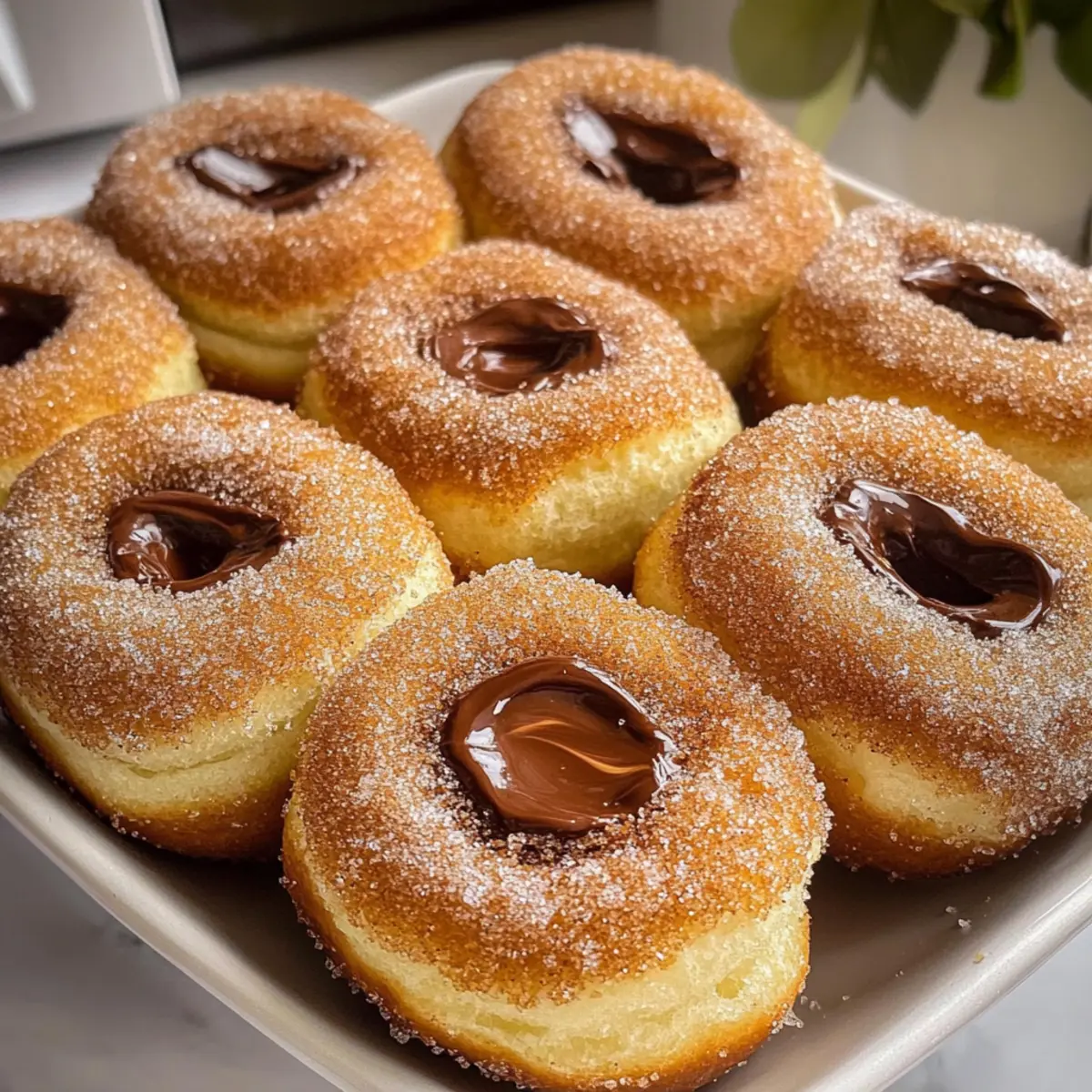 Milchbrot Nutella Donuts für dein Zuhause