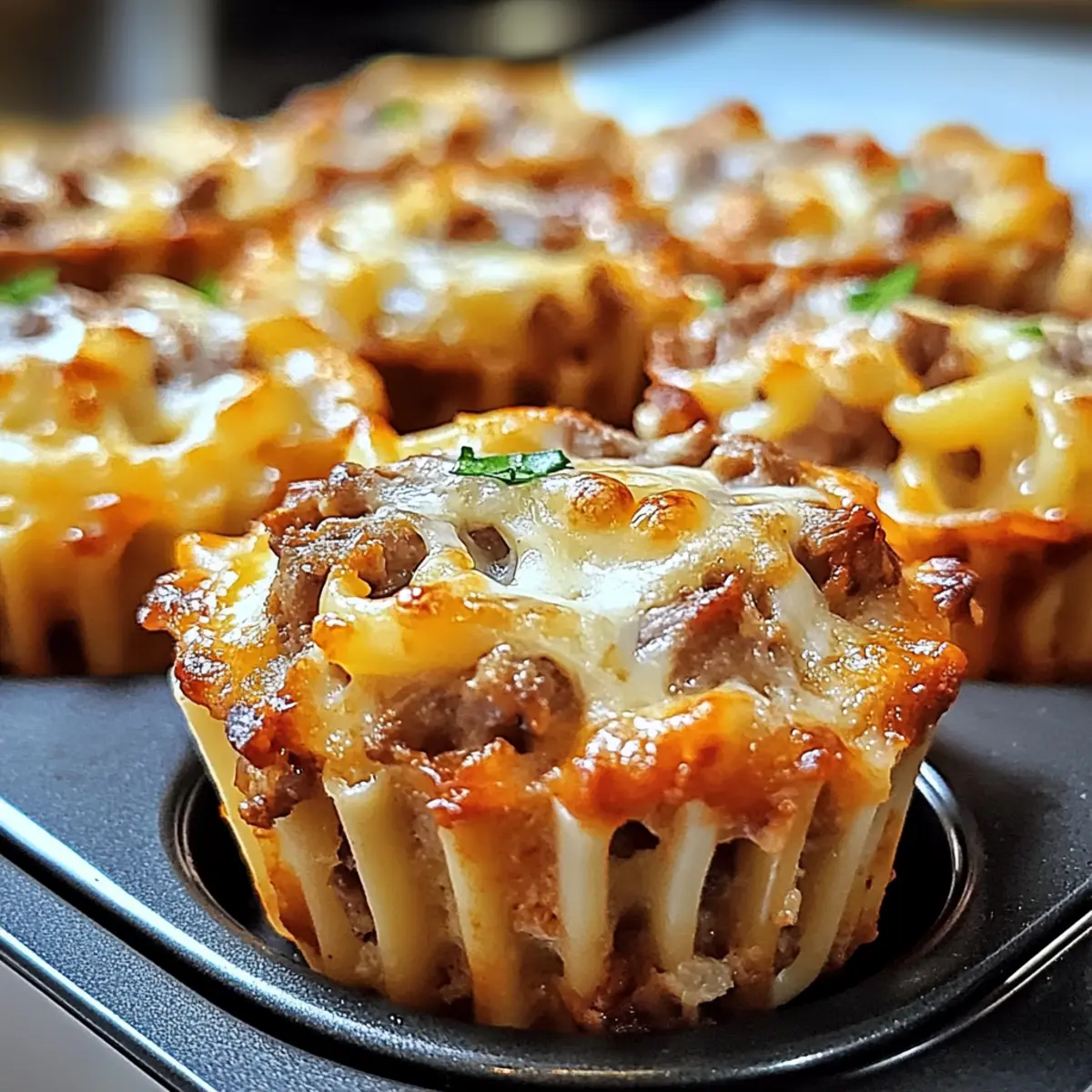 Mini-Pasta-Muffin-Baken für die ganze Familie