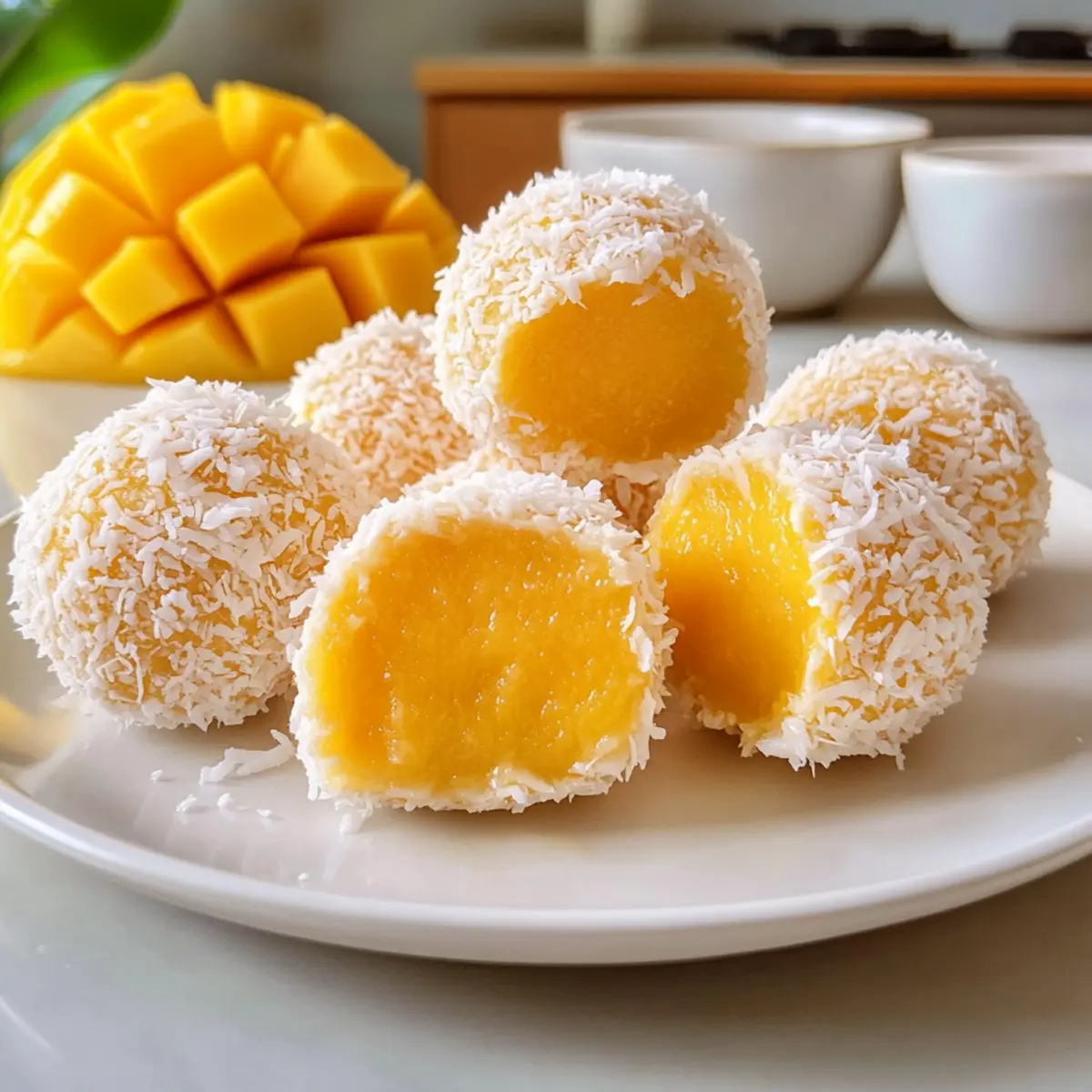 Keine Backen Mango-Trüffel Rezept für den Sommer