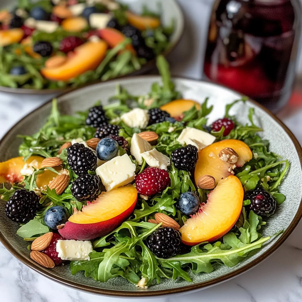 Pfirsich Rucola Salat: Frisch & Sommerlich genießen