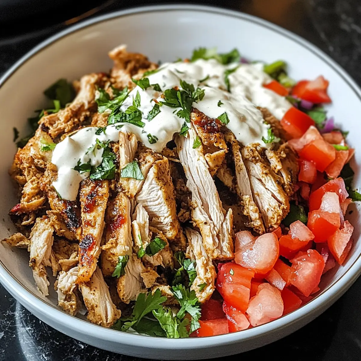 Langsame Koch-Hähnchen Shawarma: Würzig und Zart
