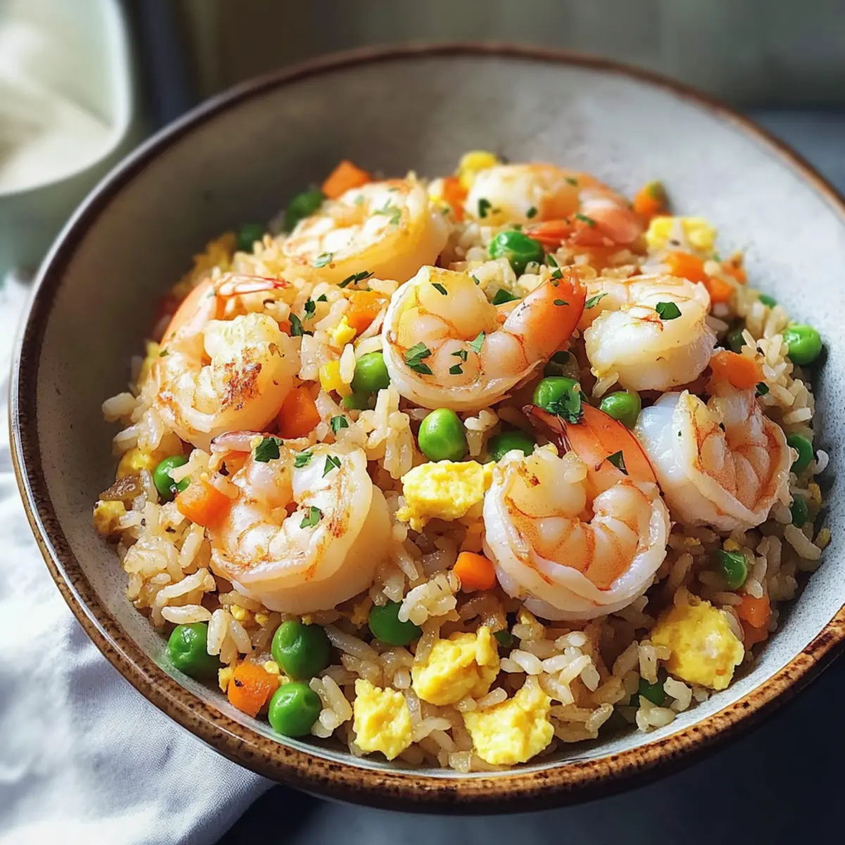 Schmackhafter Shrimp gebratener Reis in 25 Minuten