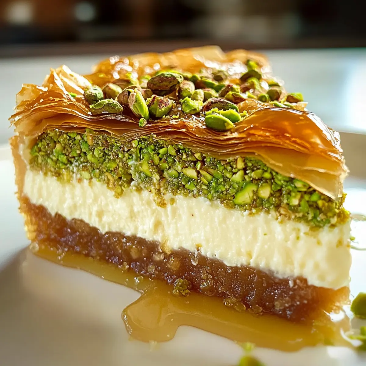 Baklava-Pistazien-Käsekuchen für jede Feier