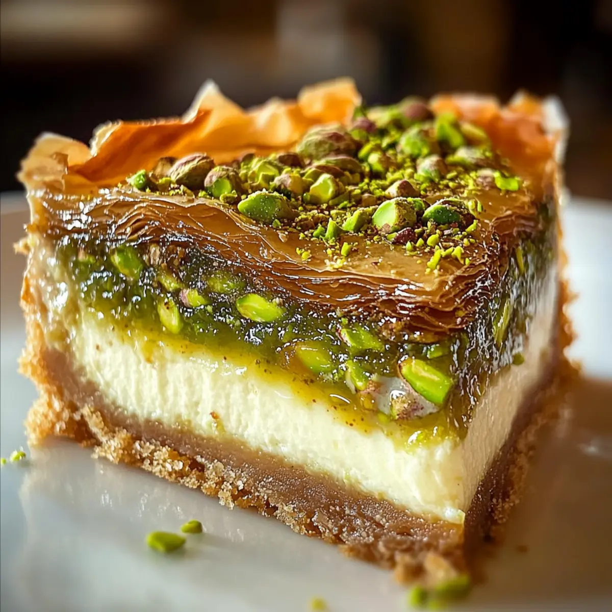 Baklava-Pistazien-Käsekuchen für jeden Anlass