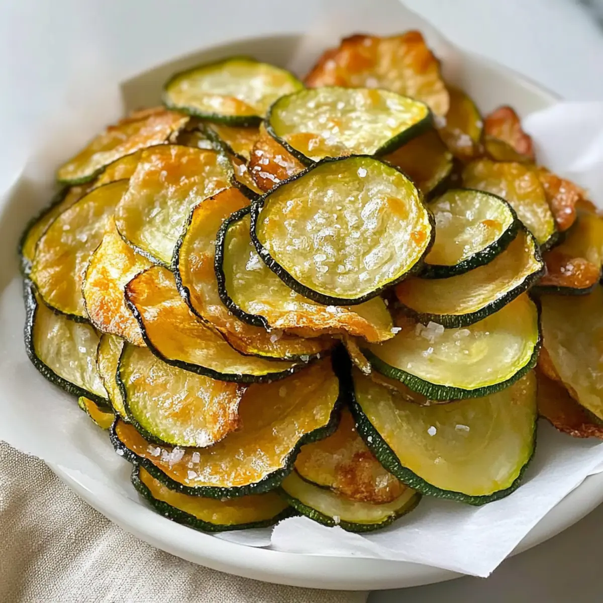 Beste Salz- und Essig-Zucchini-Chips selbstgemacht
