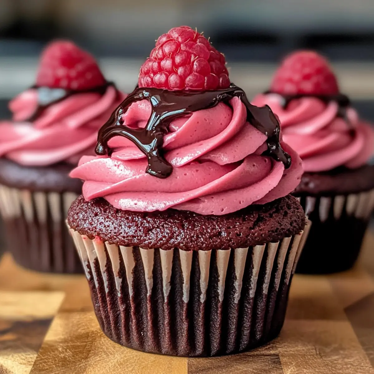 Schokoladen-Himbeer-Muffins für wahre Genießer