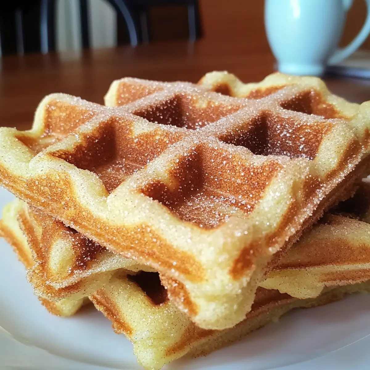 Churro-Waffeln mit Zimt-Zucker schnell und einfach